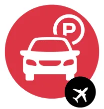 Airport car parking illustration